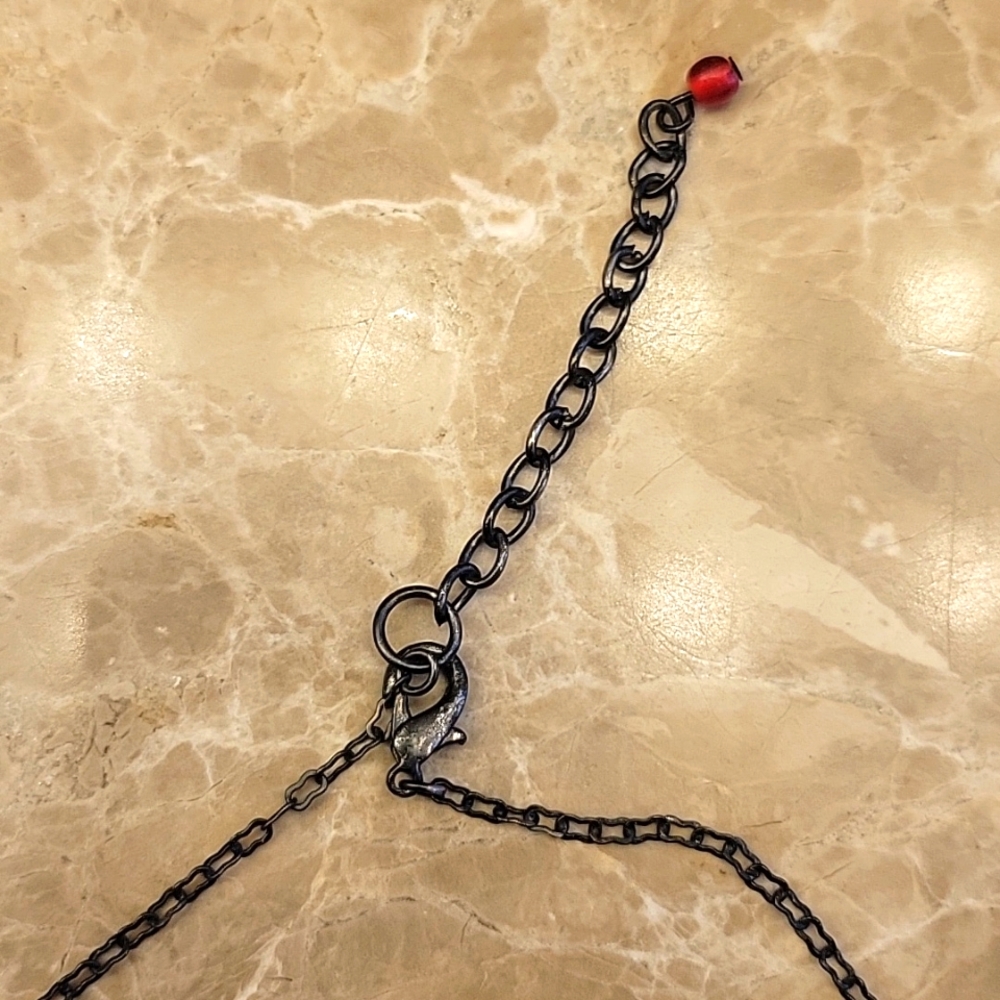 BOHEMIAN Pendant Necklace w/ Whimsical Beads,  9" - Picture 11 of 15